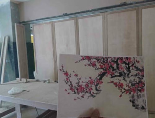 Customized wall decals for restaurant client